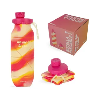 Botella Plegable No Me Da La Vida 600ml | Botella Silicona BPA Free