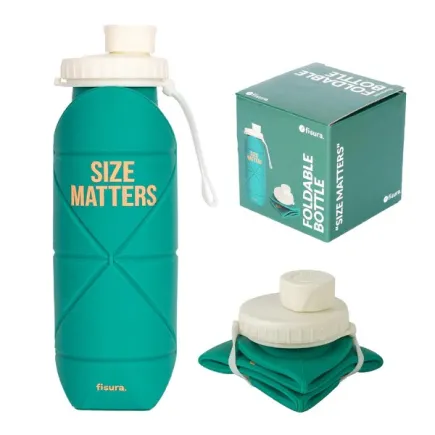 Botella Plegable Size Matters 600ml | Botella Silicona BPA Free