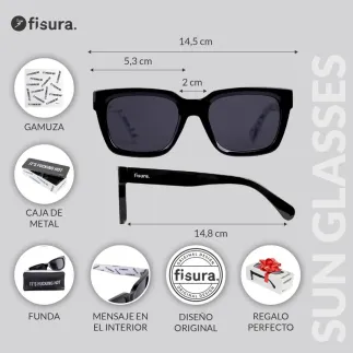 Gafas de Sol It’s Fucking Hot UV400 | Gafas Negras Mujer