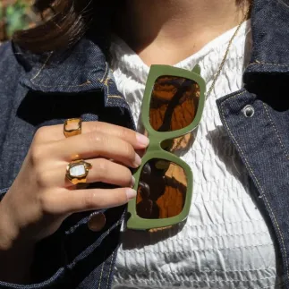 Gafas de Sol My Good Luck UV400 | Gafas Verdes Mujer