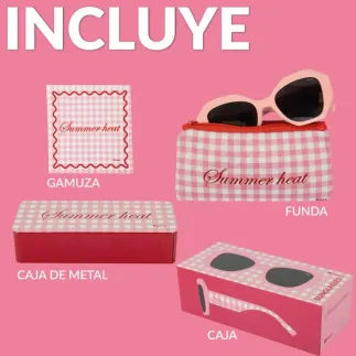 Gafas de Sol Summer Heat UV400 | Gafas Rosas Mujer