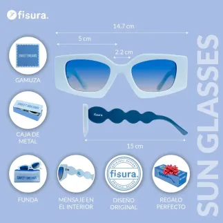 Gafas de Sol Sweet Dreams UV400 | Gafas Azules Mujer