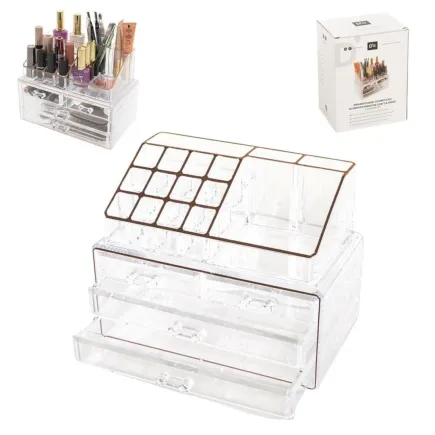 Organizador de Cosméticos 16 Compartimentos y 4 Cajones