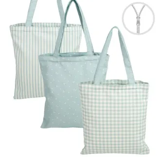 Bolsa Bridget Verde Agua con Cremallera | 3 Modelos