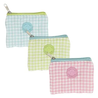 Monedero Vicky Vichy 12 cm | 3 Colores Pastel