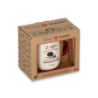 TAZA MAFALDA - COMO SIENDO TAN DISTINTAS... 
