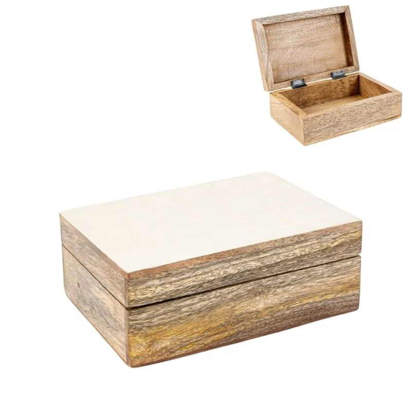 CAJA DE MADERA M - IVORY