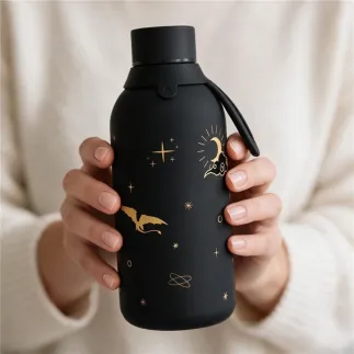 Botella Térmica Draconis Negra 500 ml | Lovely Story