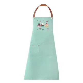 Delantal de Cocina Cozy Whiskers Verde Menta | Lovely Story