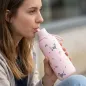BOTELLA TÉRMICA CON DOS TAPONES 500ML - PINK VELVET PAWS