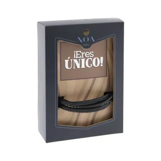 PULSERA DE CUERO -  ERES ÚNICO 