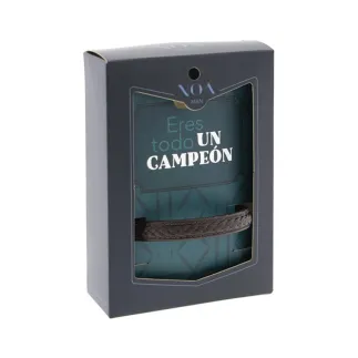 PULSERA DE CUERO -  ERES TODO UN CAMPEÓN 