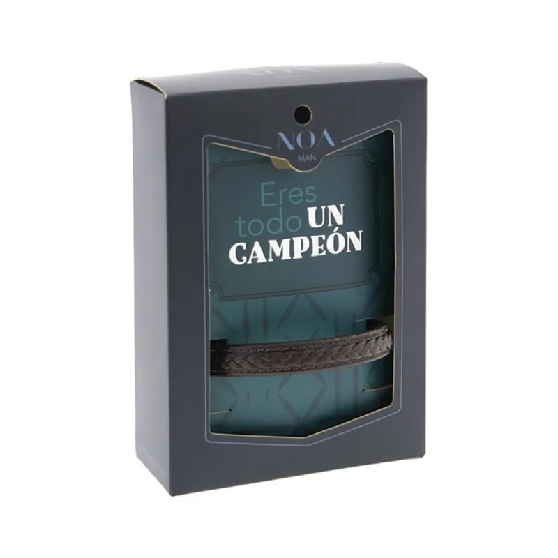PULSERA DE CUERO -  ERES TODO UN CAMPEÓN 