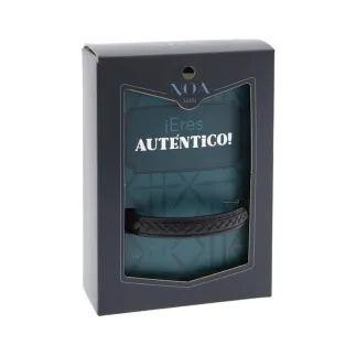PULSERA DE CUERO -  ERES AUTÉNTICO 