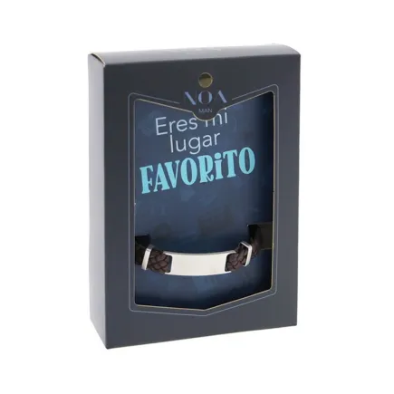 PULSERA DE CUERO - ERES MI LUGAR FAVORITO 