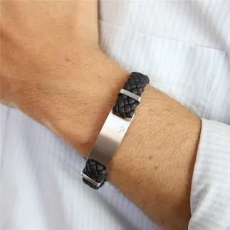 PULSERA DE CUERO - ERES EL NUMBER ONE 