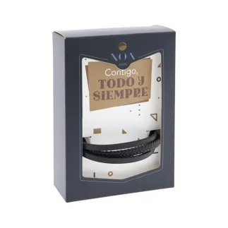 PULSERA DE CUERO - CONTIGO, TODO Y SIEMPRE 