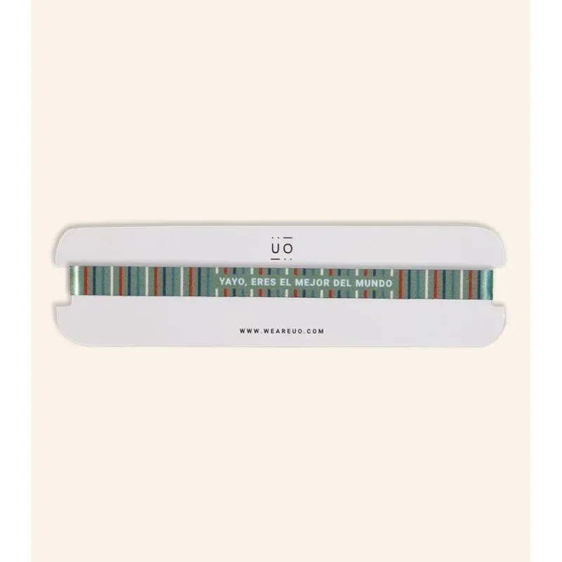 PULSERA DE TELA - YAYO, ERES EL MEJOR DEL MUNDO PULSERA DE TELA - YAYO, ERES EL MEJOR DEL MUNDO