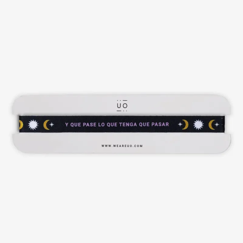 PULSERA DE TELA - Y QUE PASE LO QUE TENGA QUE PASAR 