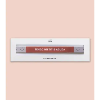 PULSERA DE TELA - TENGO NIETITIS AGUDA  