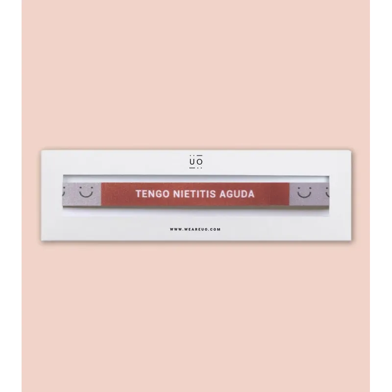 PULSERA DE TELA - TENGO NIETITIS AGUDA PULSERA DE TELA - TENGO NIETITIS AGUDA