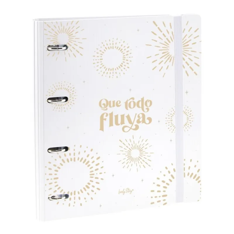 CARPETA A4 APERTURA 360 - QUE TODO FLUYA CARPETA A4 APERTURA 360 - QUE TODO FLUYA