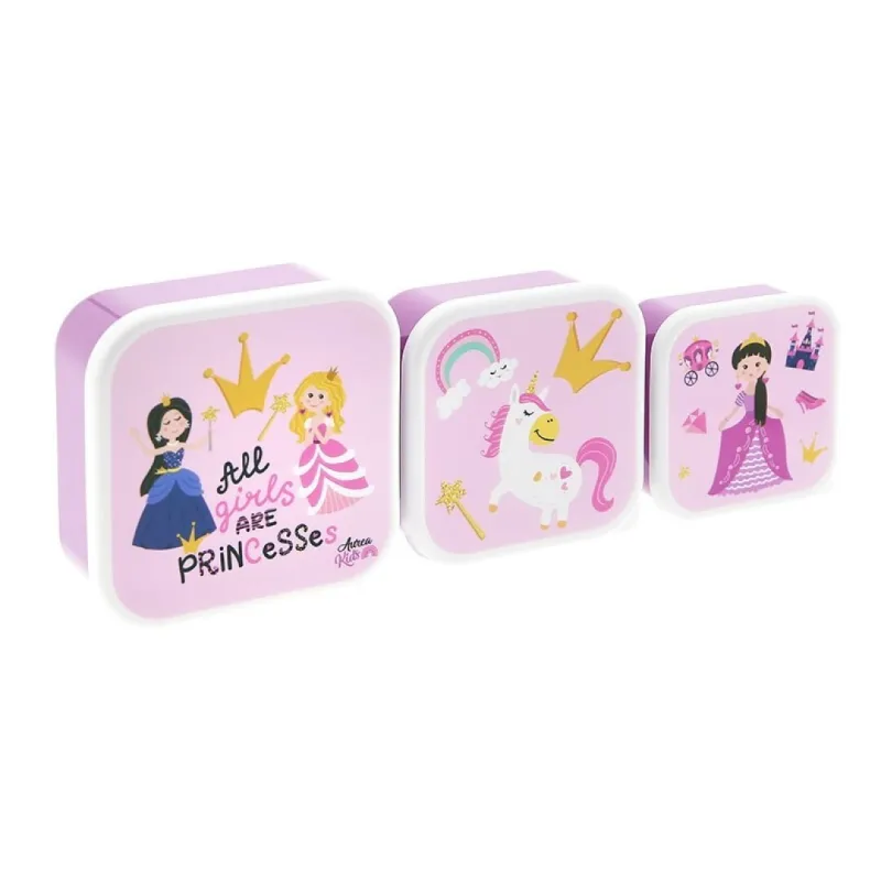 SET DE 3 CAJAS DE ALMUERZO - PRINCESS SET DE 3 CAJAS DE ALMUERZO - PRINCESS