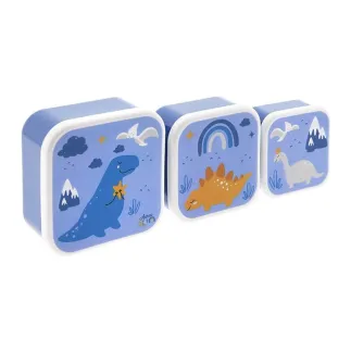 SET DE 3 CAJAS DE ALMUERZO - DINOS  