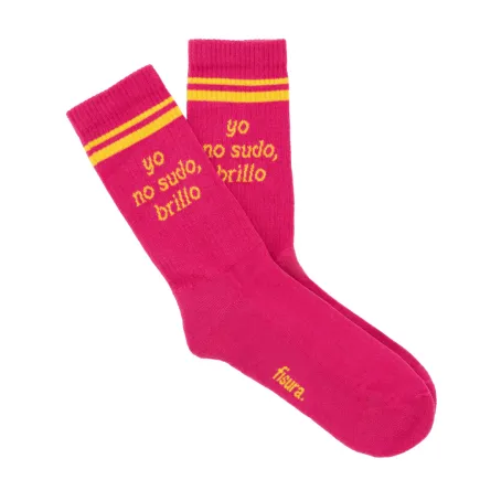 CALCETINES YO NO SUDO, BRILLO ROSAS 