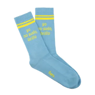 CALCETINES YO NO SUDO, BRILLO AZULES 