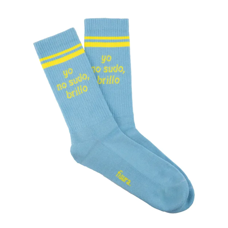 CALCETINES YO NO SUDO, BRILLO AZULES CALCETINES YO NO SUDO, BRILLO AZULES