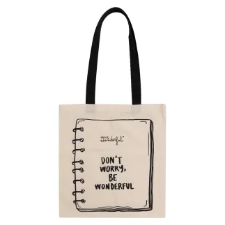 TOTEBAG - DON´T WORRY BE WONDERFUL 