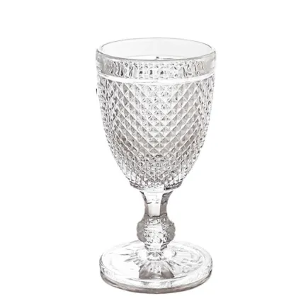 COPA DE CRISTAL 330ML - RELIEVE ROMBOS 