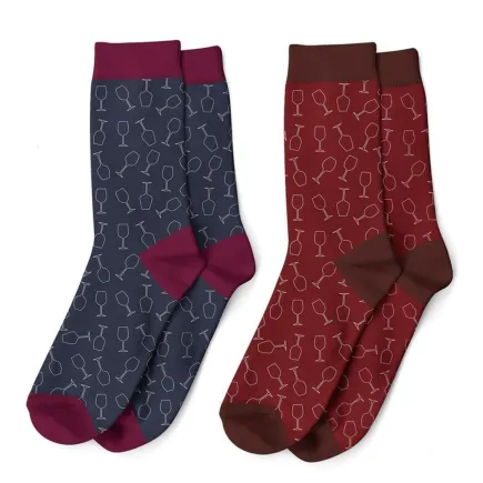 CALCETINES T 42-47 - COPAS DE VINO 