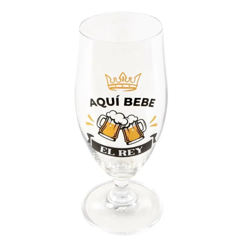 COPA DE CERVEZA - AQUÍ BEBE EL REY COPA DE CERVEZA - AQUÍ BEBE EL REY