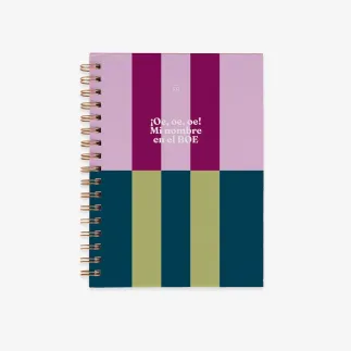 LIBRETA A5 - ¡OE OE OE! MI NOMBRE EN EL BOE 