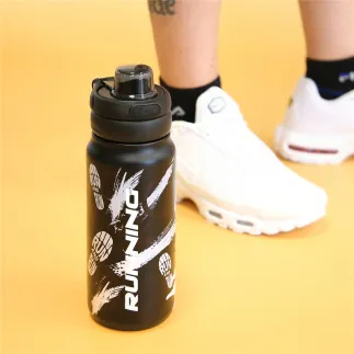 BOTELLA TÉRMICA SPORT 750ML - RUNNING BLACK 