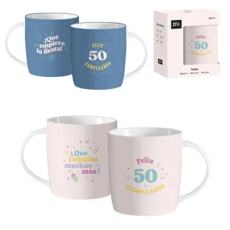 TAZA - FELIZ 50 CUMPLEAÑOS 