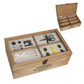 CAJA COSTURERO DE MADERA  
