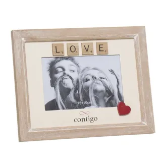 MARCO DE FOTOS DE MADERA - LOVE 