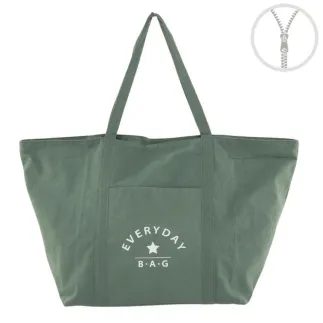 BOLSO XL ALGODÓN - EVERYDAY VERDE 