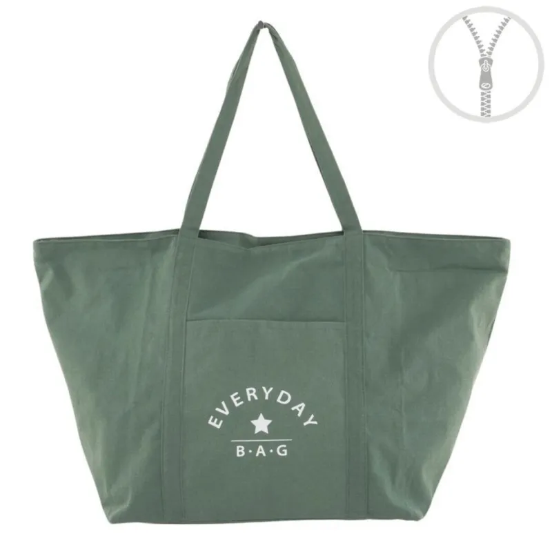 BOLSO XL ALGODÓN - EVERYDAY VERDE 
