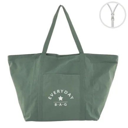BOLSO XL ALGODÓN - EVERYDAY VERDE 