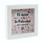 HUCHA DE MADERA - EL DINERO NO DA LA FELICIDAD... 
