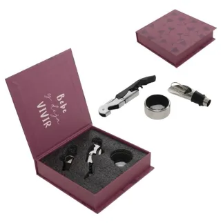 JUEGO 3 ACCESORIOS PARA EL VINO 