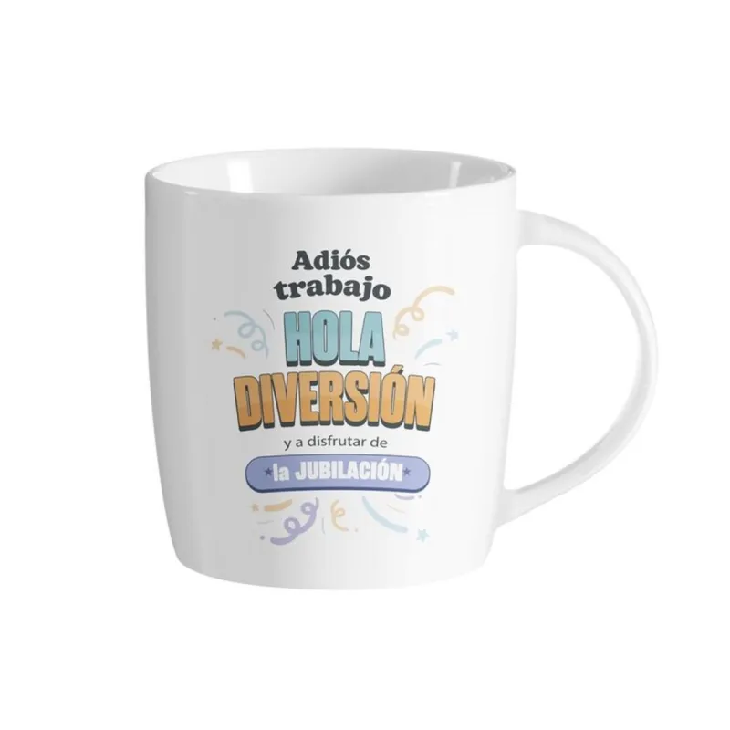 TAZA - ADIÓS AL TRABAJO, HOLA JUBILACIÓN TAZA - ADIÓS AL TRABAJO, HOLA JUBILACIÓN