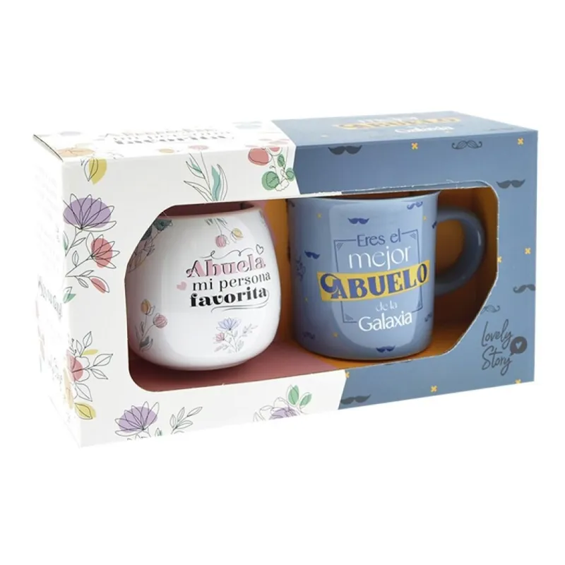 PACK 2 TAZAS - ABUELO Y ABUELA PACK 2 TAZAS - ABUELO Y ABUELA