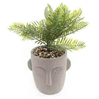 PLANTA ARTIFICIAL CON MACETERO - ROSTRO 