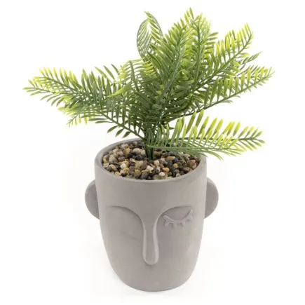 PLANTA ARTIFICIAL CON MACETERO - ROSTRO 