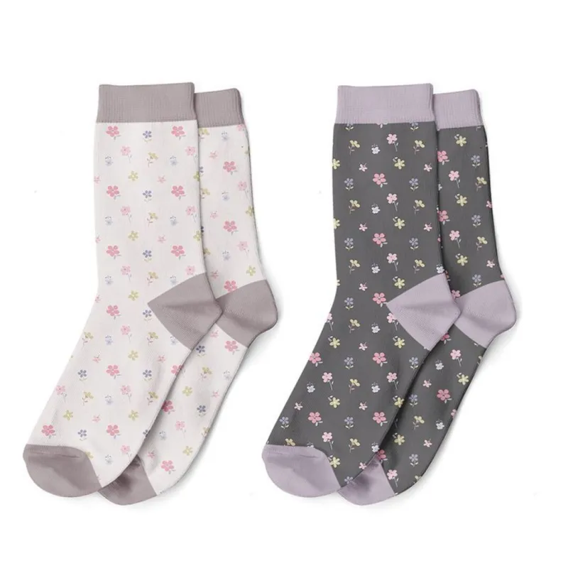 CALCETINES T-35-42 - FLORES ROSITAS  CALCETINES T-35-42 - FLORES ROSITAS
